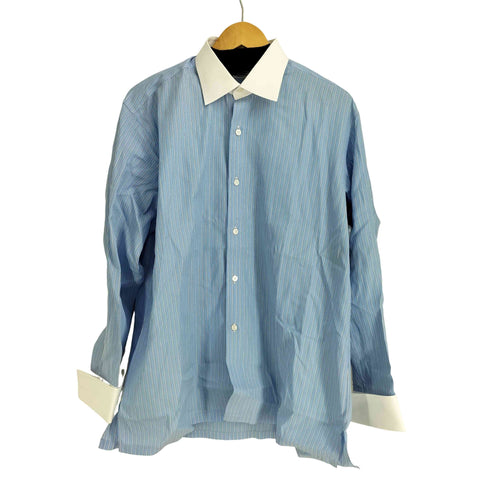 Charvet  フランス製 コットン ストライプ L/S シャツ メンズ import:L